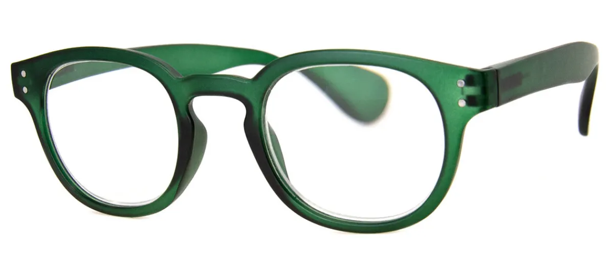 AJ Morgan Eyewear Round/Oval|Round/Oval*Broadway Blues (Blue-Light Computer Reading Glasses)