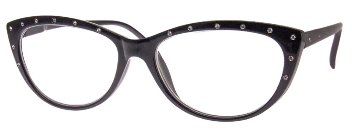 AJ Morgan Eyewear Popular Priced|Embellished*Gwynoaks Black w/Rhinestones