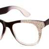 AJ Morgan Eyewear Vintage-Inspired|Rectangular*Stardust (Clear Lens)